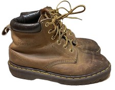 Vintage Dr. Martens Doc England 90's Brown Lug Sole 939 Ankle Boots US 5 Youth