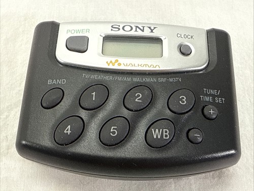 Radio Sony Walkman SRF-M37V TV/CLIMA/FM/AM probada - ¡Funciona muy bien!