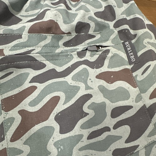 Burlebo Shorts Mens 2XL Elastic performance lined athletic deer camo drawstring - Picture 9 of 13
