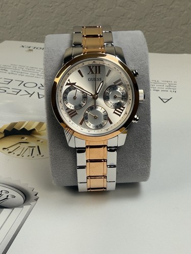 Guess Women's Quartz Watch with Black Dial Analogue Display Quartz - Picture 1 of 5