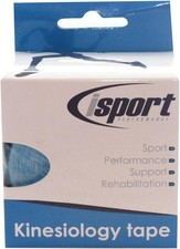 Kinesiology Tape, Blue, 5cm x 5m Roll - for Sports Injuries - Physiotherapeutic 1.76 per metre