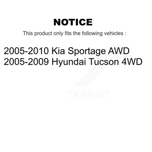 Transit Auto KNN-100660 Brake Pad Sets 2-Wheel Set Front for Kia Sportage Tucson - Picture 2 of 8