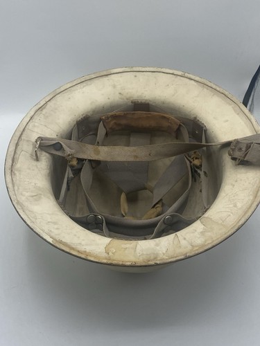 Vintage WWII Civil Defense Metal Air Raid Warden Helmet - Picture 7 of 9