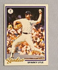1978 Topps 35 Sparky Lyle New York Yankees 