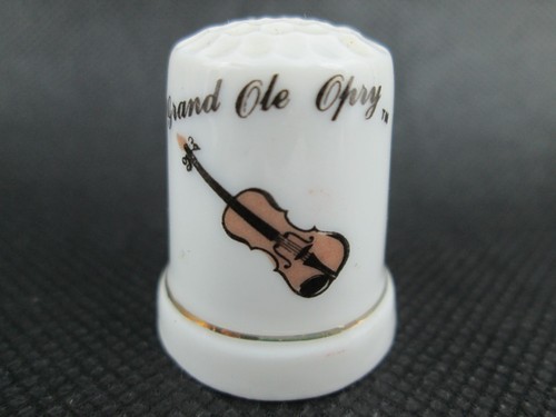 Porcelain Thimble - Grand Ole Opry - Nashville, Tennessee Souvenir - Picture 1 of 3