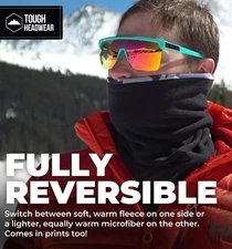 Fleece Cold Weather Mask Windproof Warm Winter Gaiter/ Men & Women / Reversible.