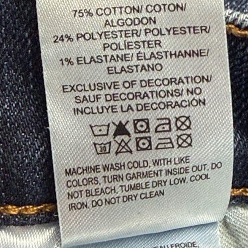 Lucky Brand Jeans Mens 33X32 Blue 121 Slim Straight Dark Wash Workwear Casual - Picture 8 of 10