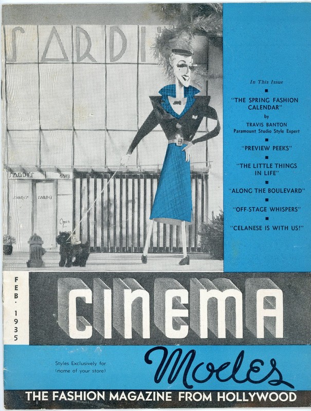 CINEMA MODES Fashion Magazine from Hollywood Feb. 1935 Betty Grable Joan Bennett