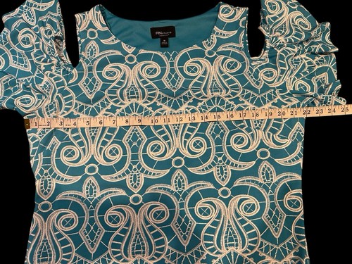 ⭐️RN Studio by Ronni Nicole Lined Dress w/Cold Shoulder Sleeve Women’s Size 18 - Picture 5 of 7