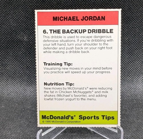 1990 McDonalds Sport Tipps Michael Jordan #6 The Backup Dribble - Bild 6 von 10