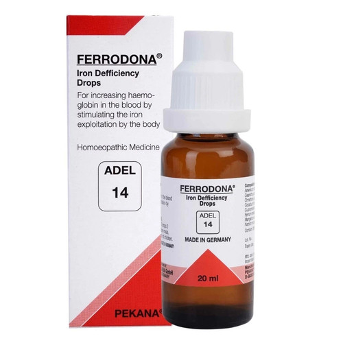 ADEL 14 Iron Deficiency Drops Pack of 3 Natural Homeopathic Remedy for Anemia - Picture 2 of 5
