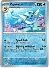 1x (EX) Vaporeon - 134/165 - Holo Rare - Reverse Holo SV 151 Pokemon