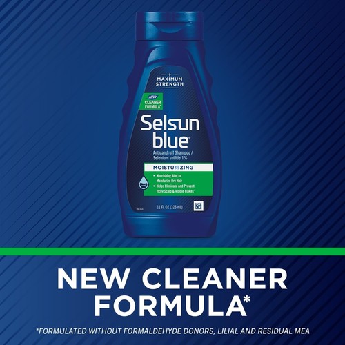 Selsun Blue medizinisches Schuppenshampoo für maximale Stärke, 11 flüssige Unzen - Bild 4 von 11