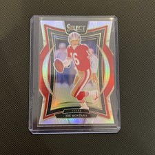 Joe Montana SILVER DIE CUT PRIZM Concourse #70 2024 Panini Select 49ers