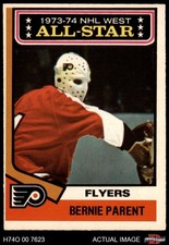 1974 O-Pee-Chee NHL #138 Bernie Parent All-Star Flyers HOF 4 - VG/EX