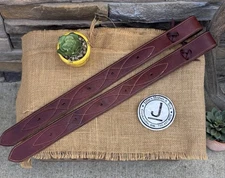 Handmade Leather Back Cinch Billets, Pair, Butter Soft, Stitched, USA Leather ✴️