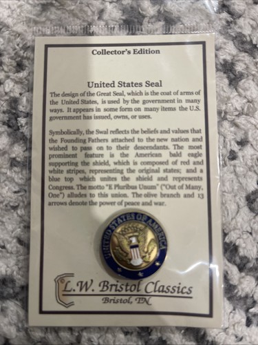 Collectors Edition United States Seal Pin - Picture 1 of 3