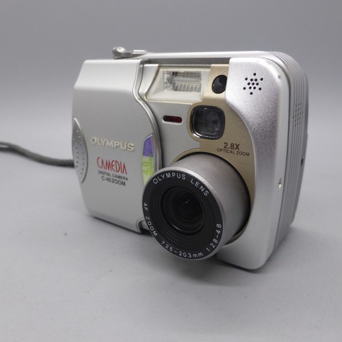 Olympus Digital Camera Camedia C-40 Zoom 4.0MP Silver Tested - Picture 2 of 7