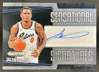 Jalen Duren 2024-25 Panini Prizm Black Sensational Signatures Auto Pistons