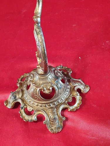 Antiker Floraler Kerzenhalter Kerzen Ständer Leuchter Metall Feuervergoldet(4725 - Bild 12 von 23