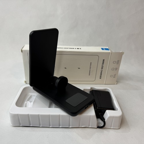 3 in 1 Fast Wireless Charger WXC-01 Phone/Watch/Airpods Apple Compatible White - Picture 6 of 7