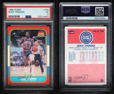 1986-87 Fleer Isiah Thomas #109 PSA 5 Rookie RC HOF