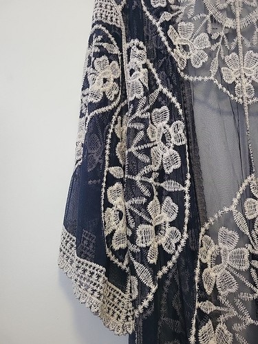Soft Surroundings Montabello Lace Duster Blue with White Embroidery 2X NWT - Picture 8 of 9