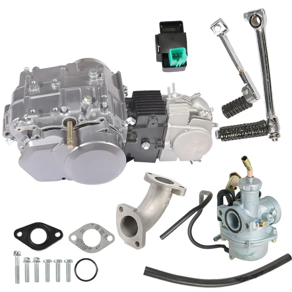 For Honda CRF50 XR50 Z50 125cc 4 Stroke Engine Motor Kit Dirt Pit Bike New - Imagem 3 de 4