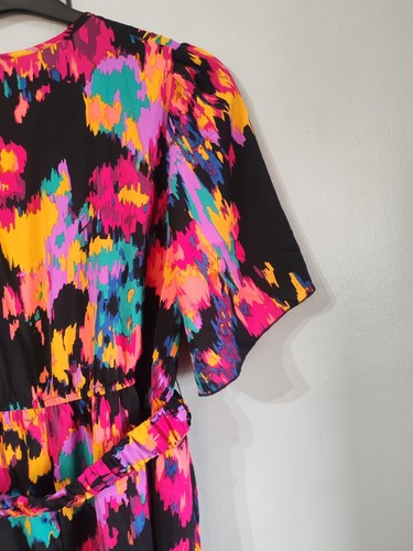 Shein Midi New With Tags Maxi V Neck Wrap Style With Belt XL Uk 16 - Picture 8 of 10