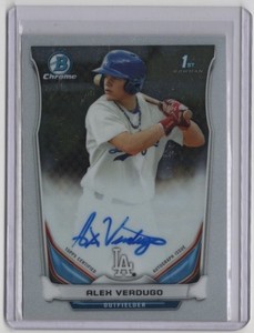 2014 Bowman Chrome Draft Auto #BCA-AV Alex Verdugo RC