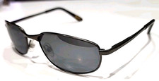 Foster Grant Motion Polarized Gunmetal Gray Rectangular Sunglasses
