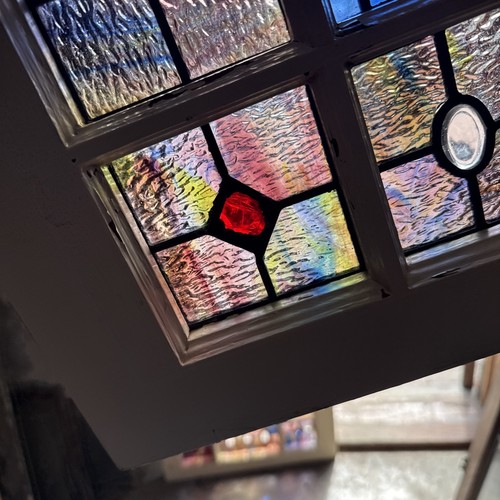 SG5103 two available price each antique jeweled Stained Glass Window 20.5 X 23 - Picture 6 of 15