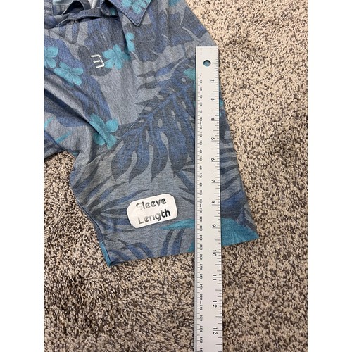 Travis Mathew Men's M Golf Athleisure Tropical Coastal Resortwear Floral Polo - Picture 10 of 11