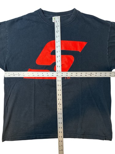 Camiseta De Colección Herramientas a Presión Negra y Roja Algodón Pesado Fruta del Telar Y2K, XL - Imagen 2 de 4