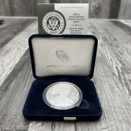 250th Anniversary United States Army American Eagle One Ounce Silver Proof Coin