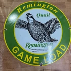 REMINGTON QUAIL PORCELAIN ENAMEL SIGN 29 X 29 INCHES