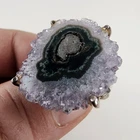 Amethyst Quartz Stalactite Sterling Silver 925 Ring Size 9 Vintage