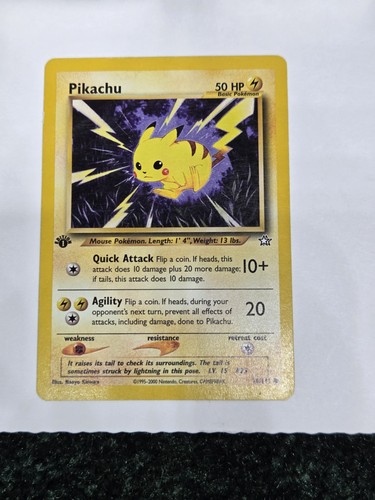 Pokémon Pikachu TCG Neo Genesis 1st Edition Card 70/111 LP - Picture 2 of 11