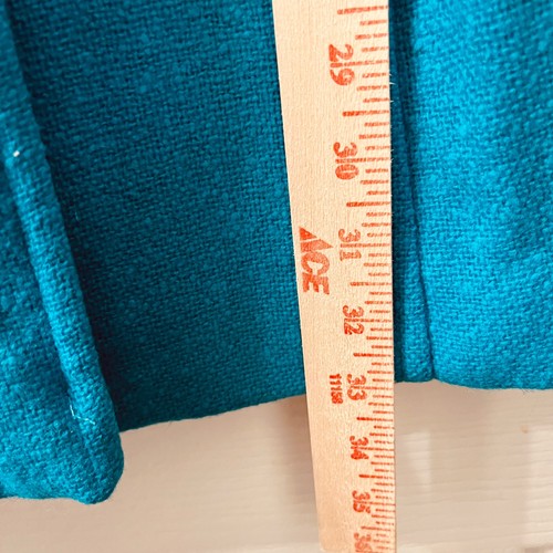 VTG Pendleton Women's M Teal Peacoat 100% Virgin Wool Double Breasted Lined - Picture 7 of 9