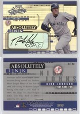 2002 Playoff Absolute Memorabilia Absolutely Ink Nick Johnson #AI-42 Auto