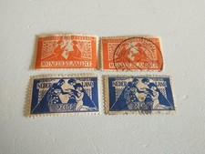 Netherlands 2 10 Cent 1923 Mint Used Postage Stamps Cat$68 Holland B4 B5 2 Sets