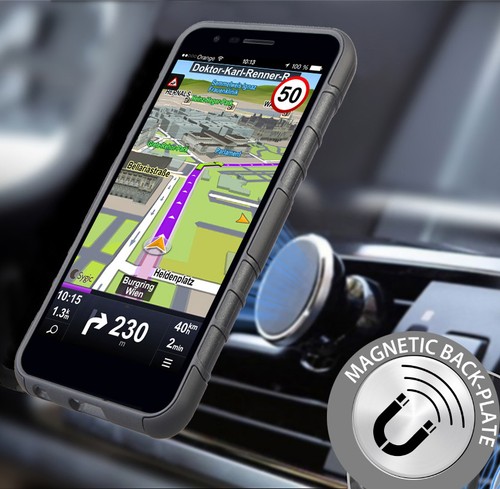 Black Case Clip Magnetic Mount for LG K30, Phoenix Plus, Premier Pro, Harmony 2 - Picture 4 of 10