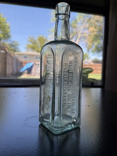 BOSTON, MA 1880s Potter Drug Blood And Skin Purification Quack Medicine Bottle - Picture 3 of 6