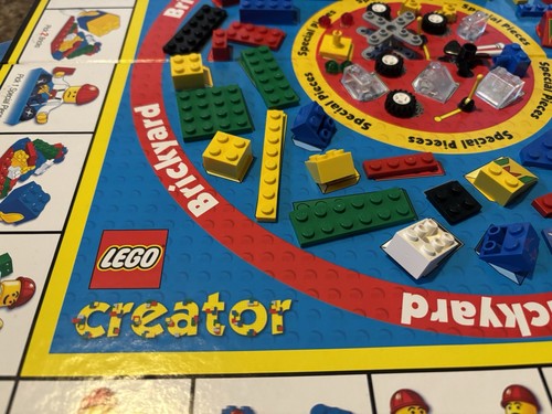 Original Lego Creator The Race To Build It Board Game Rose Art 1999 Complete - Picture 15 of 17