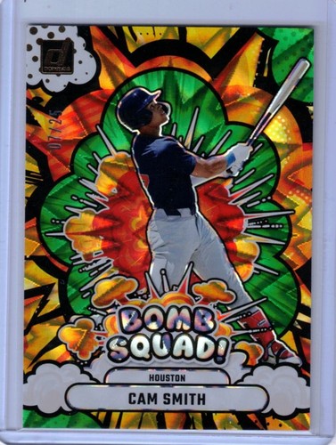 2025 Panini Donruss Cam Smith Bomb Squad Green Explosion RC Prizm #07/25