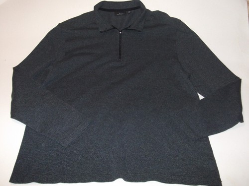 Marc Anthony Shirt Long Sleeve Mock Neck 1/4 Zip Slim Fit Mens Size XL - Picture 2 of 2