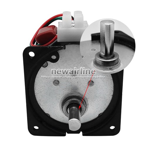 1 motor de CA #2 sincronizado engranaje de reducción de engranajes de metal AC110V/220V 2.5-110 rpm 14W - Imagen 5 de 7