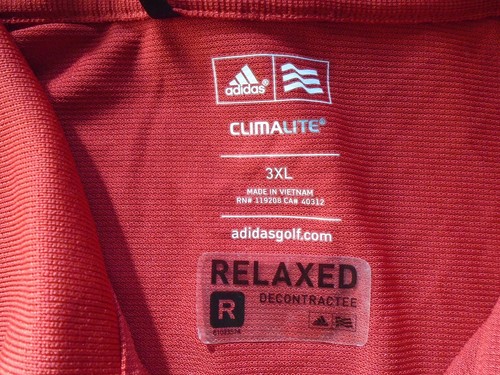 Adidas NBA Allstars Climalite Polo Golf Shirt Relaxed Fit Rot 3XL (38" Lang) - Bild 5 von 7