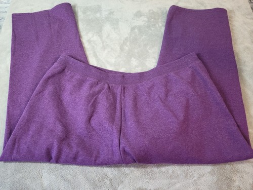 Just My Size Womens Pants 5X Pull On Jogger Sweat Purple Stretchy Cotton Blend
