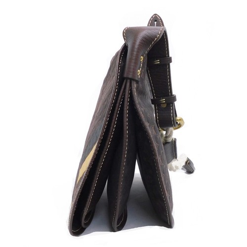 LOUIS VUITTON MONOGRAM MINI LIN Camel Initiales Amman Shoulder bag #2 Rise-on - Picture 4 of 18